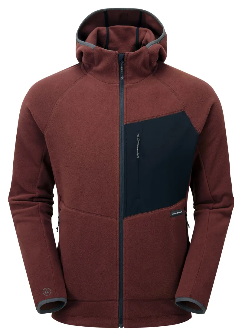 Artilect Mens Supermoon Bio Hoodie Amaranth/Black